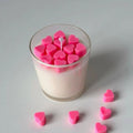 Pink Heart Topped Jar Candle