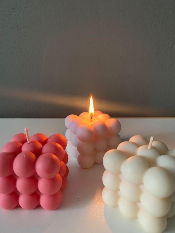 Bubble Cube Candle
