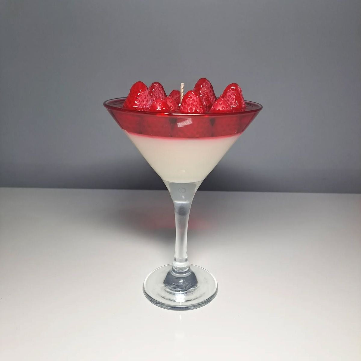 Strawberry Martini Glass Candle 🍓