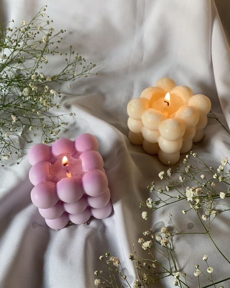 Bubble Cube Candle