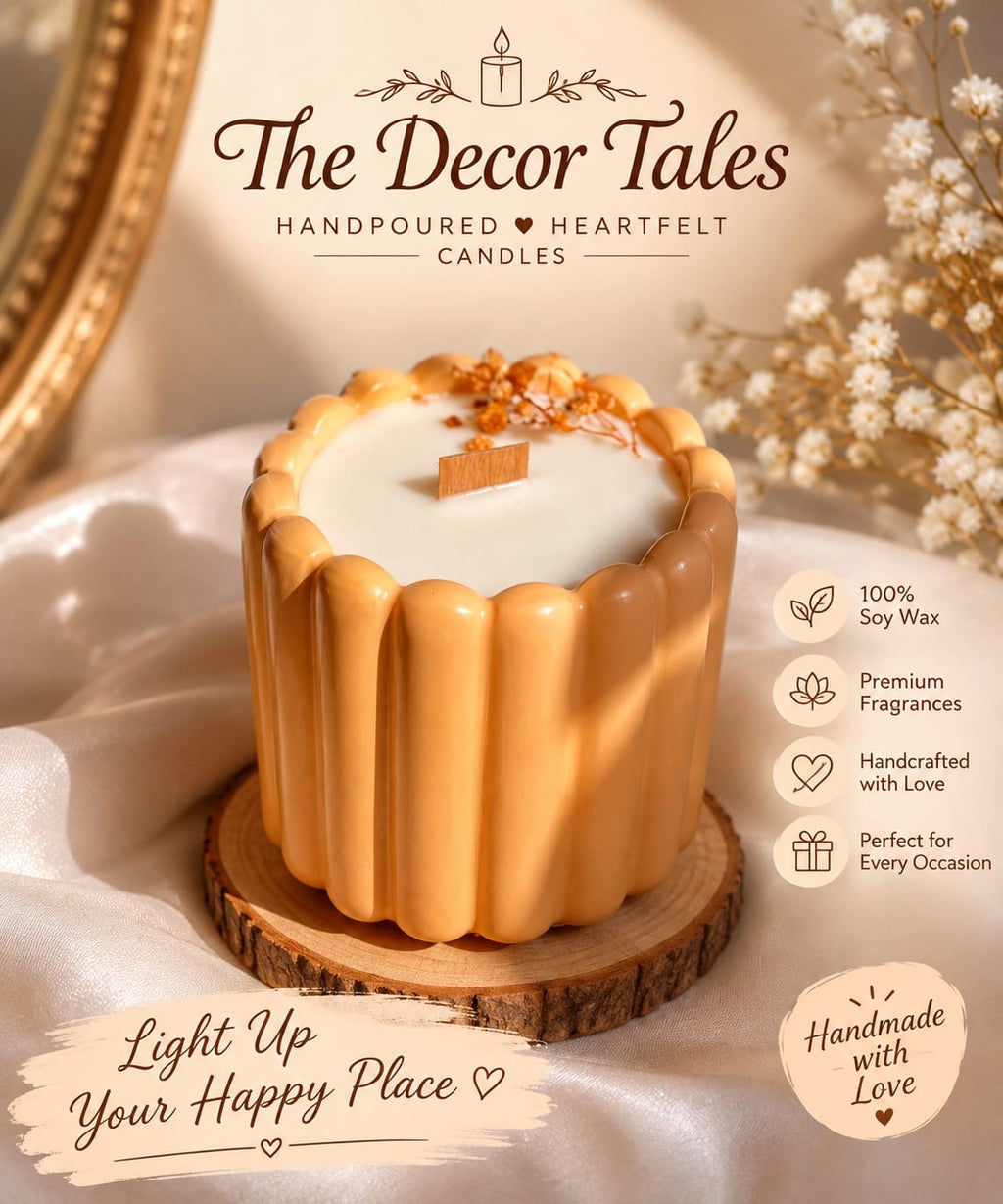 Scalloped Bloom Soy Wax Candle