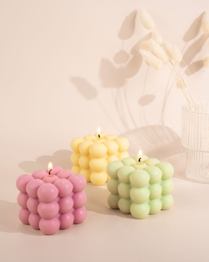 Bubble Cube Candle