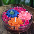 Purple Daisy Floating Candle