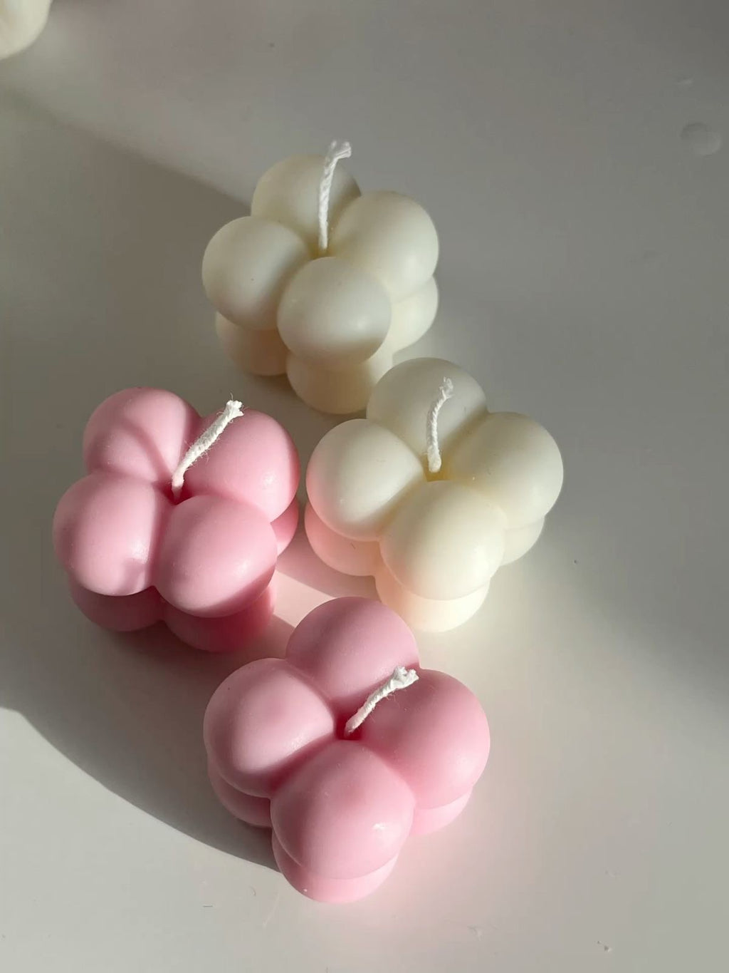 Mini bubble candle - set of 4