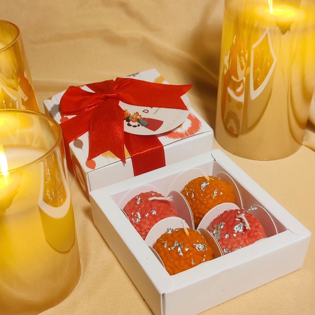 Laddu Candle — Set of 4