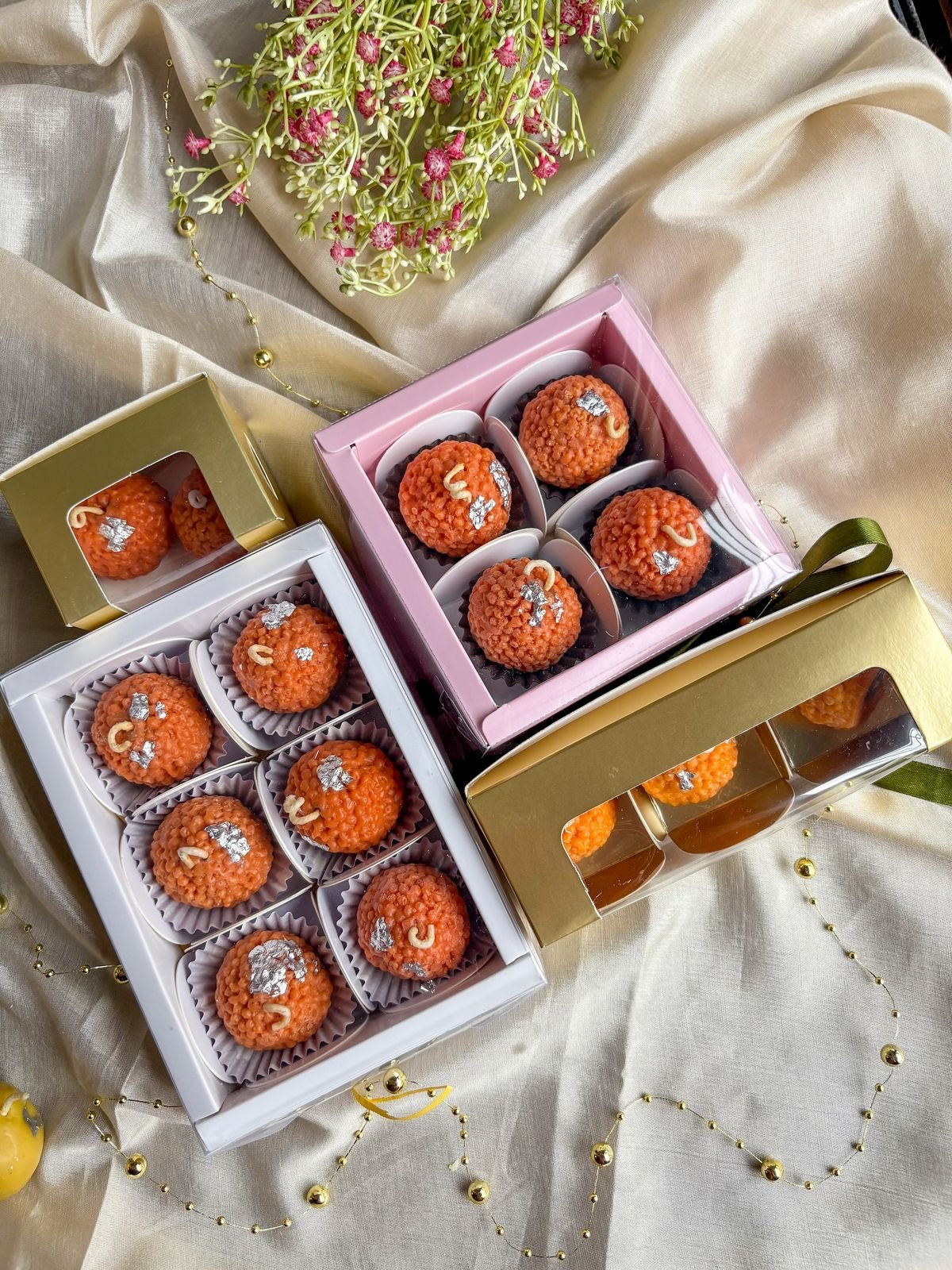 Laddu Candle — Set of 4