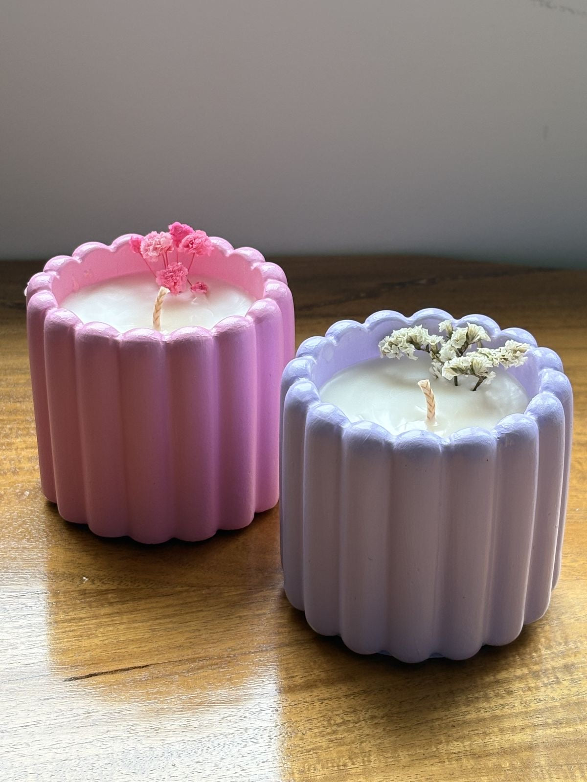 Scalloped Bloom Soy Wax Candle