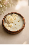 Ivory bloom candle