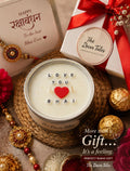 Love You Bhai Rakhi Candle by Decortales