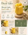 Tulip Bloom Candle by Decortales