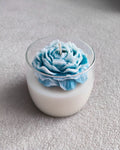 Azure Peony Jar Candle by Decortales